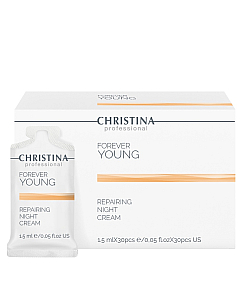 Christina Forever Young Repairing Night Cream Sachets Kit 30 pcs - Ночной восстанавливающий крем в инд. саше 1,5 мл х 30 шт